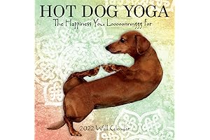 Turner Licensing HOT Dog Yoga 12X12 Wall Calendar (22998075105)