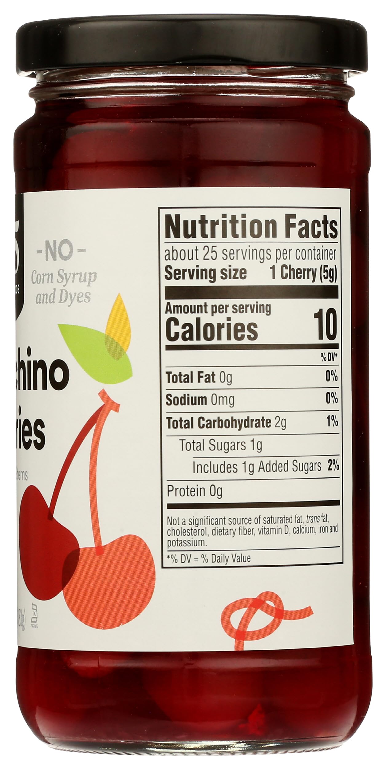 365 by Whole Foods Market, Maraschino Cherries, 13.5 Ounce