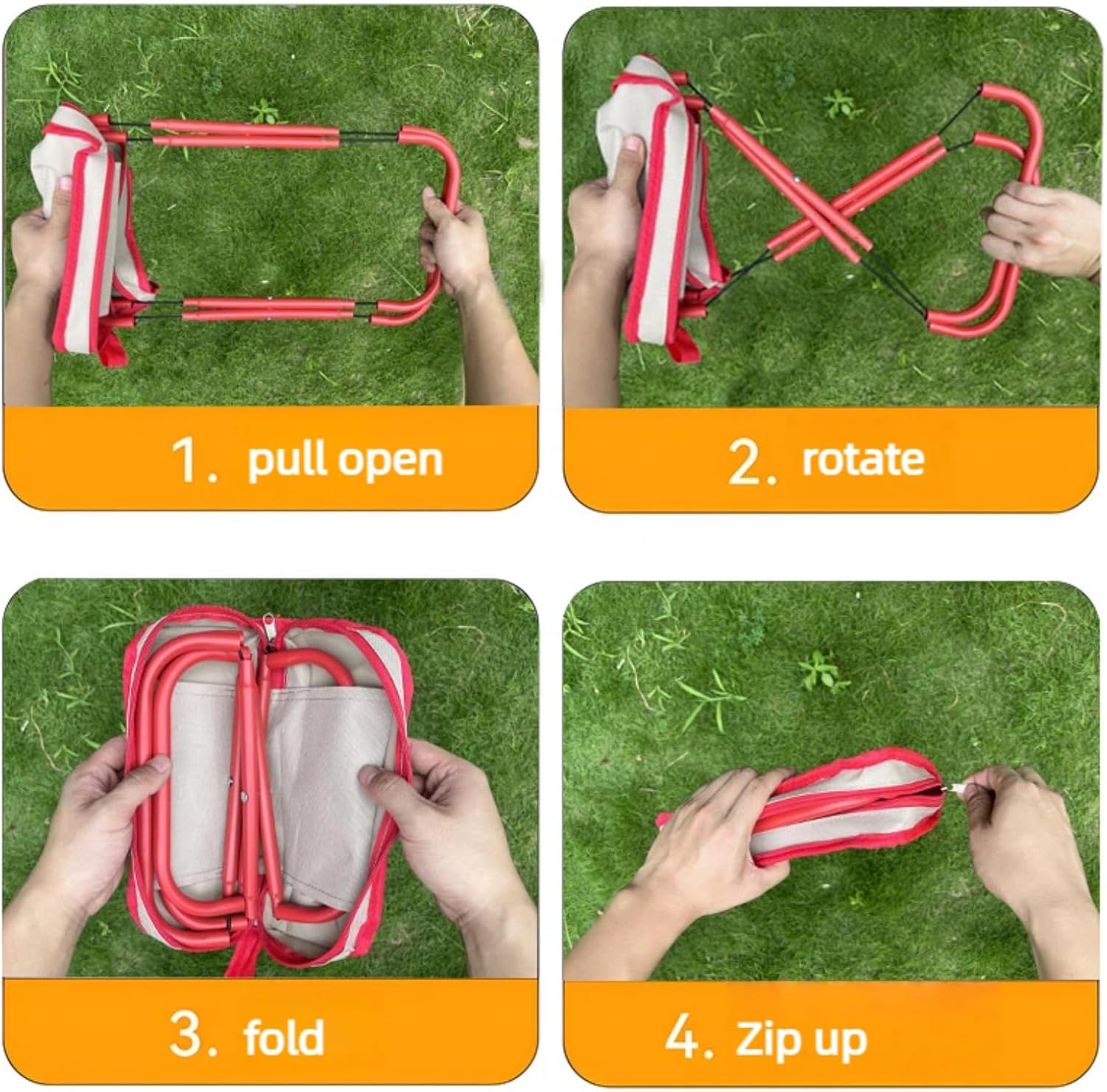 Folding Stool - Small Folding Chair, Portable Folding Stool, Hand Carry Chair, Outdoor Camping Fishing Stool, Folding Chair, Camping Stool