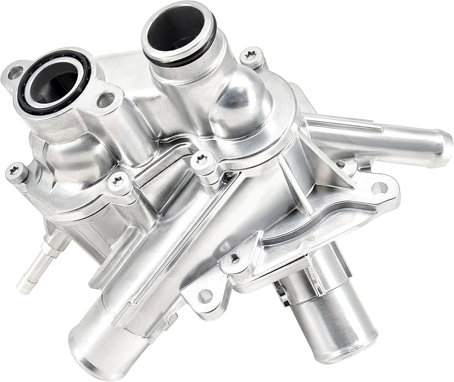 Upg Alum Engine Coolant T-Stat Housing Assy For 17-20 Ford F-150