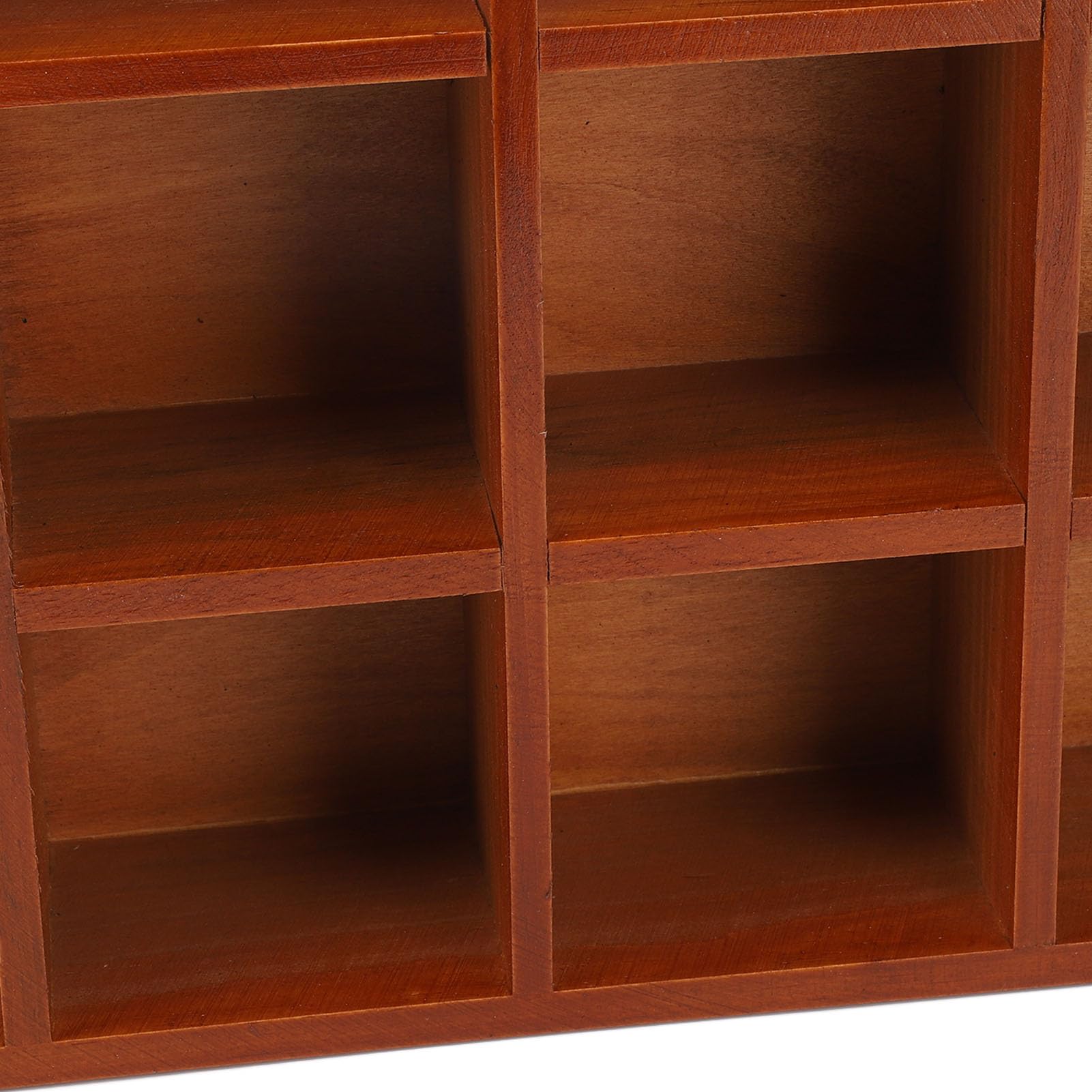 Organizer da Scrivania in Legno con Scomparti Multipli, Elegante Soluzione di Archiviazione per Casa e Ufficio, Struttura in Legno Massello, Ideale per Scrivania o Bancone