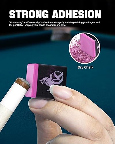 Miniatura 6 de KONLLEN Tiza de billar con tecnología nano para torneos profesionales, tiza dedicada para billar