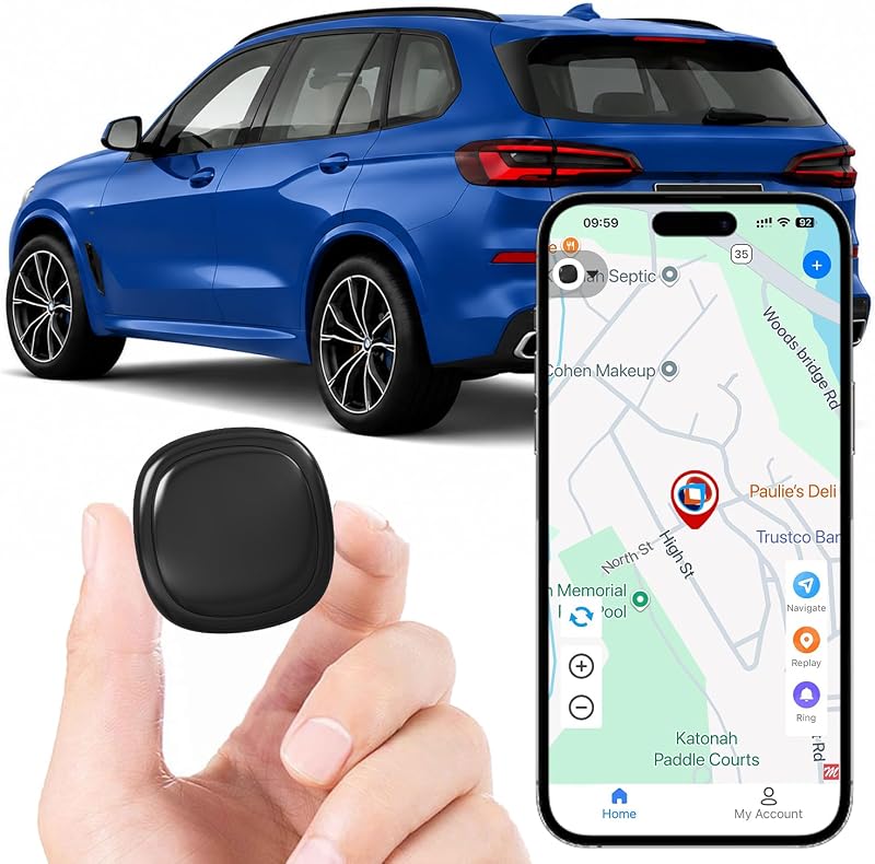 Rastreador GPS para Vehículos, Seguimiento GPS Magnético para Autos-GF13 | Rastreador GPS de ubicación de cobertura global completa para niños, perros, no requiere suscripción/sin tarifa mensual/no requiere tarjeta SIM