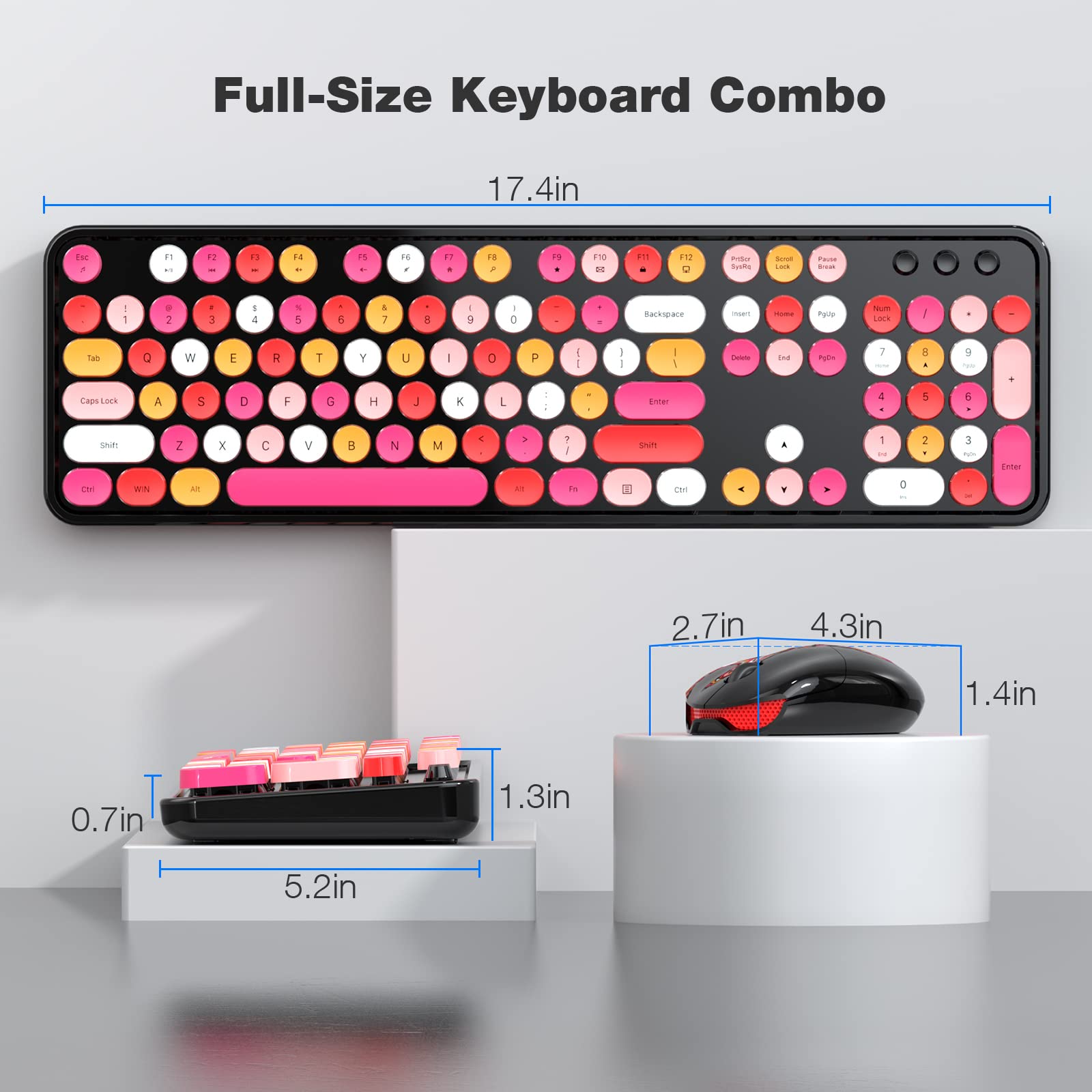 BIIOONES 1000 DPI przewodowa mysz USB, mysz oburęczna, kompatybilna z komputerem PC/Mac/Laptop-174