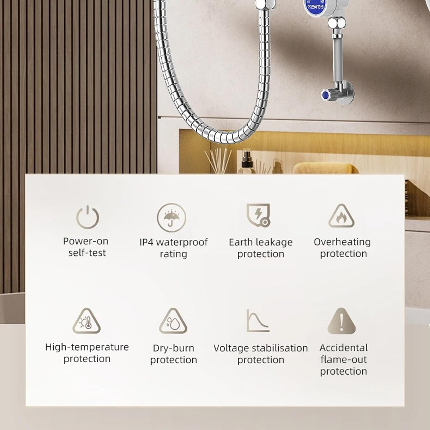 Tankless Water Heater Electric,110V 3500W Under Sink Water Heater, Portable with Digital Display for Kitchen & Bathroom