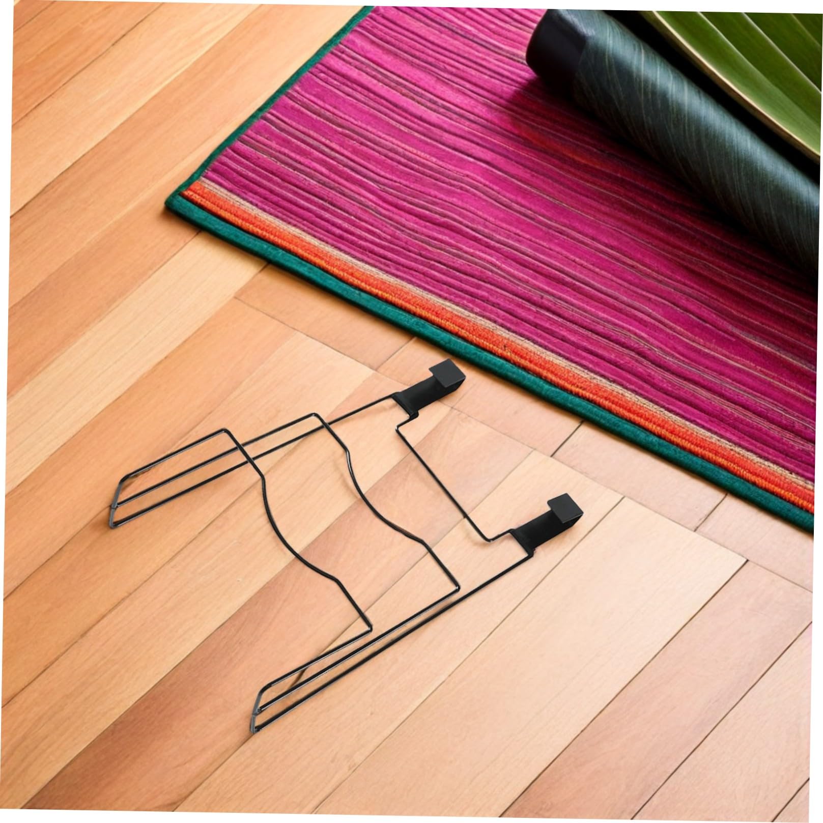 HOMSFOU Topfdeckelhalter für Küche, 2 Stück-pack aus Eisen, Schwarz