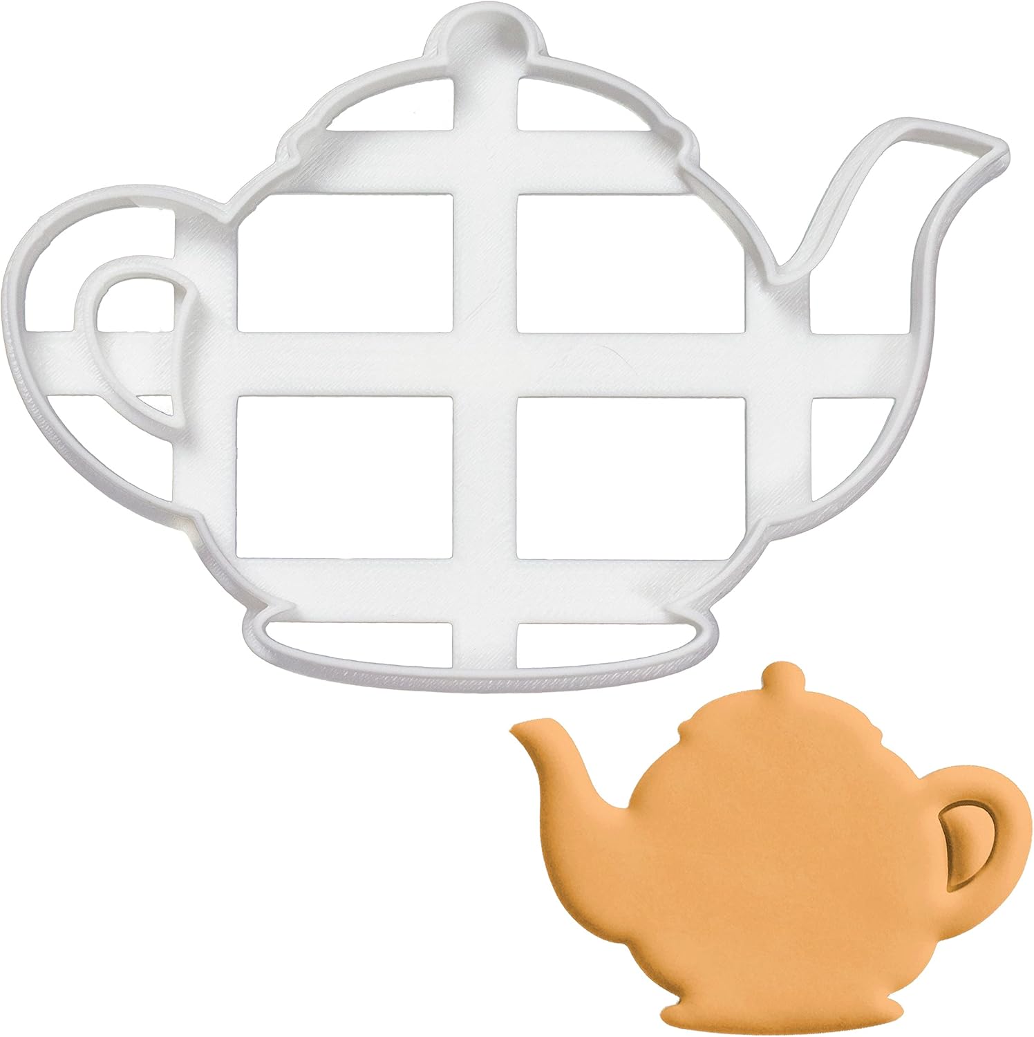 BAKERLOGY Teapot Cookie Cutter Detailed Biscuit Cutter Design for
