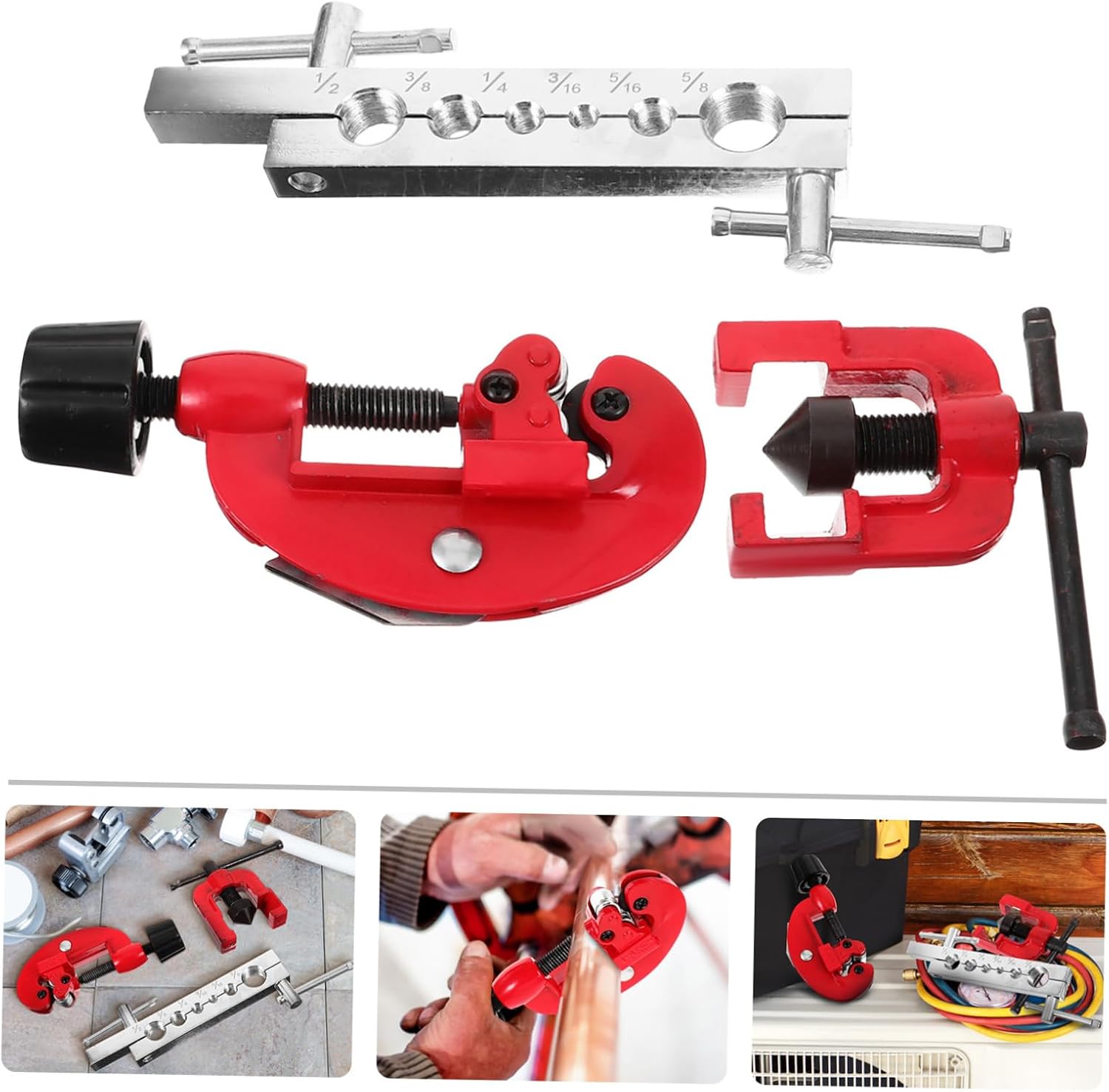 1 Set Flaring Tool Kit Multifunctional Tube Expander for Refrigeration Efficient Brake Line Flaring Tool for Expansion