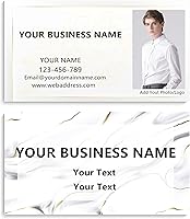 Vista 11 de Tarjetas de visita impresas papel de cobre opaco y mate, diseño de tarjetas de visita personalizadas de 3.5 "x 2", puede agregar sus fotos