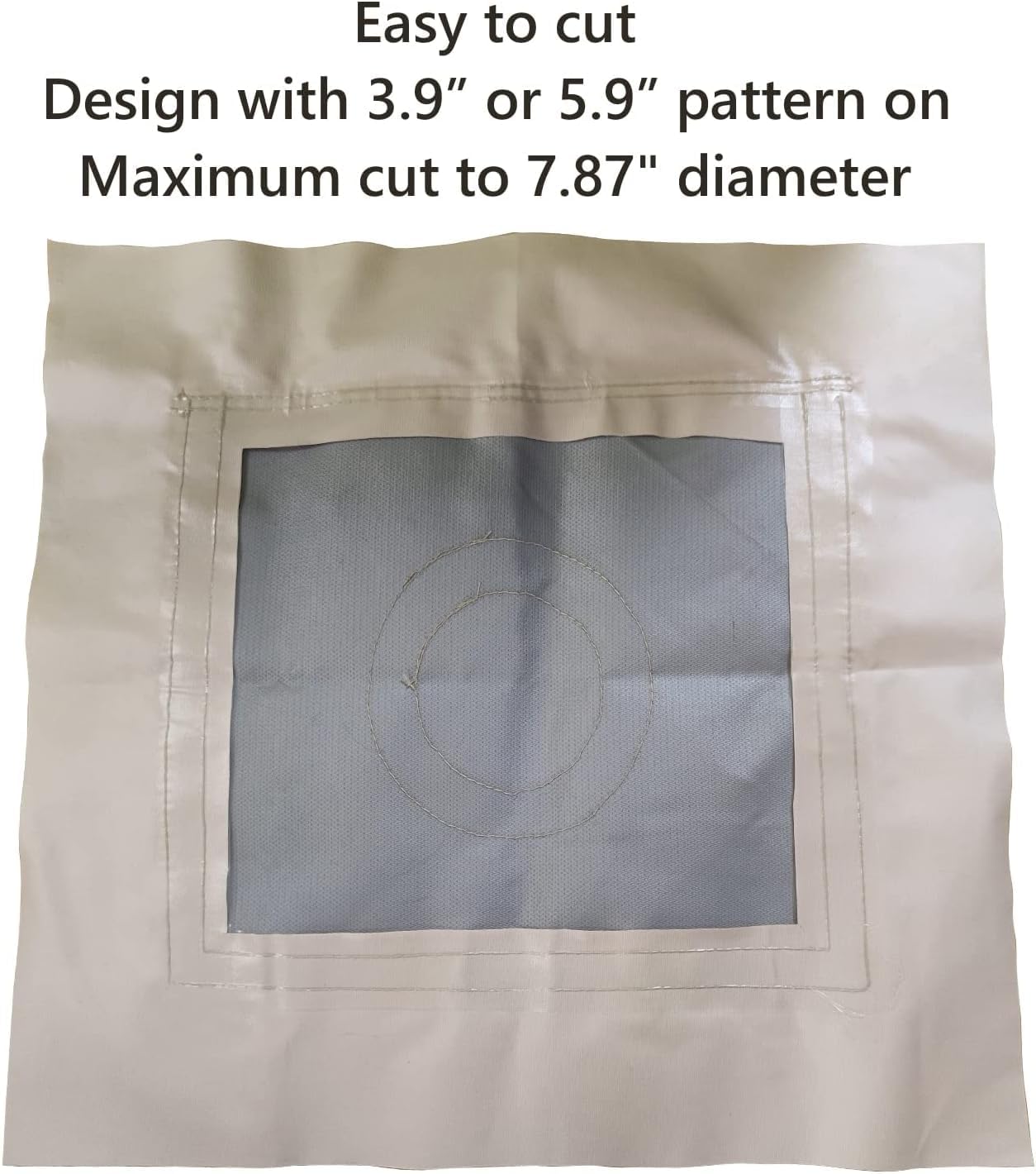 DANCHEL OUTDOOR Stove Jack Kit with Rain Flap Cover for Dia. 4''/5.85'', Fire Resistant Wood Stove Hole for Canvas Tent Hot Tent Chimney, Side Wall A/C 4 Season