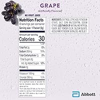 Vista 5 de Pedialyte Polvo de Electrolitos, Bebida Hidratante para Niños y Adultos, Uva, 8 Sobres de Polvo