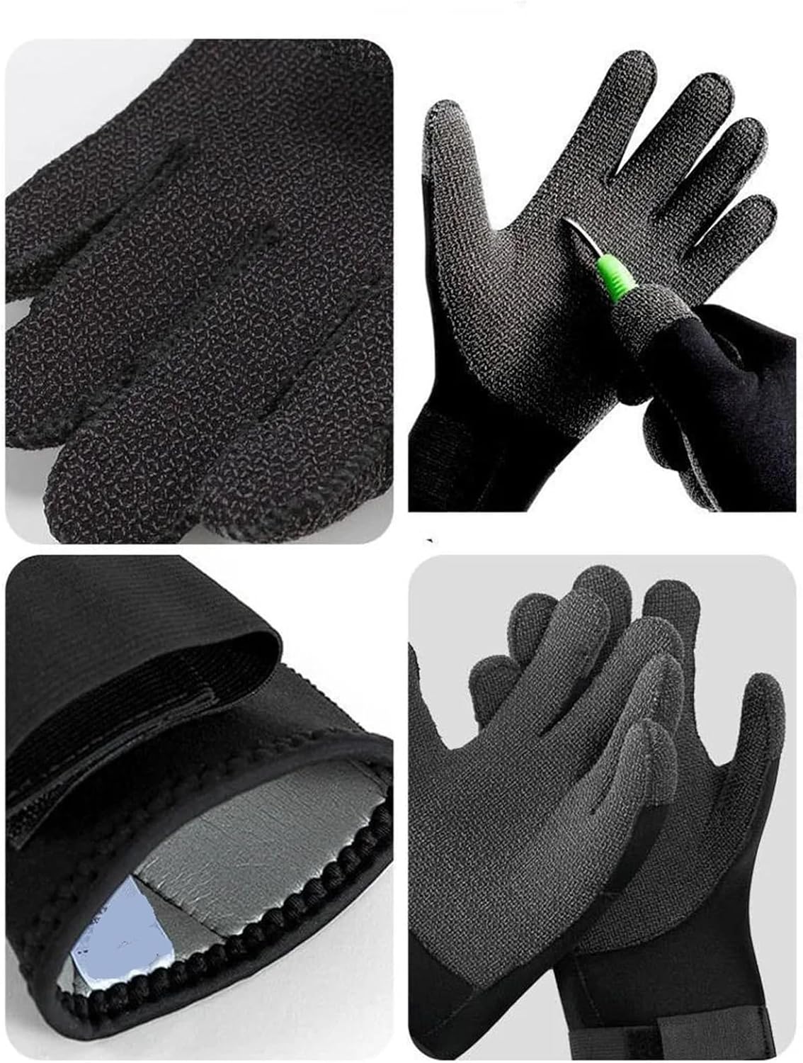 5mm Kevlar Neoprene Diving Gloves - Anti-Slip Wear-Resistant Prick-Proof Gloves for Snorkeling, Fishing & Swimming