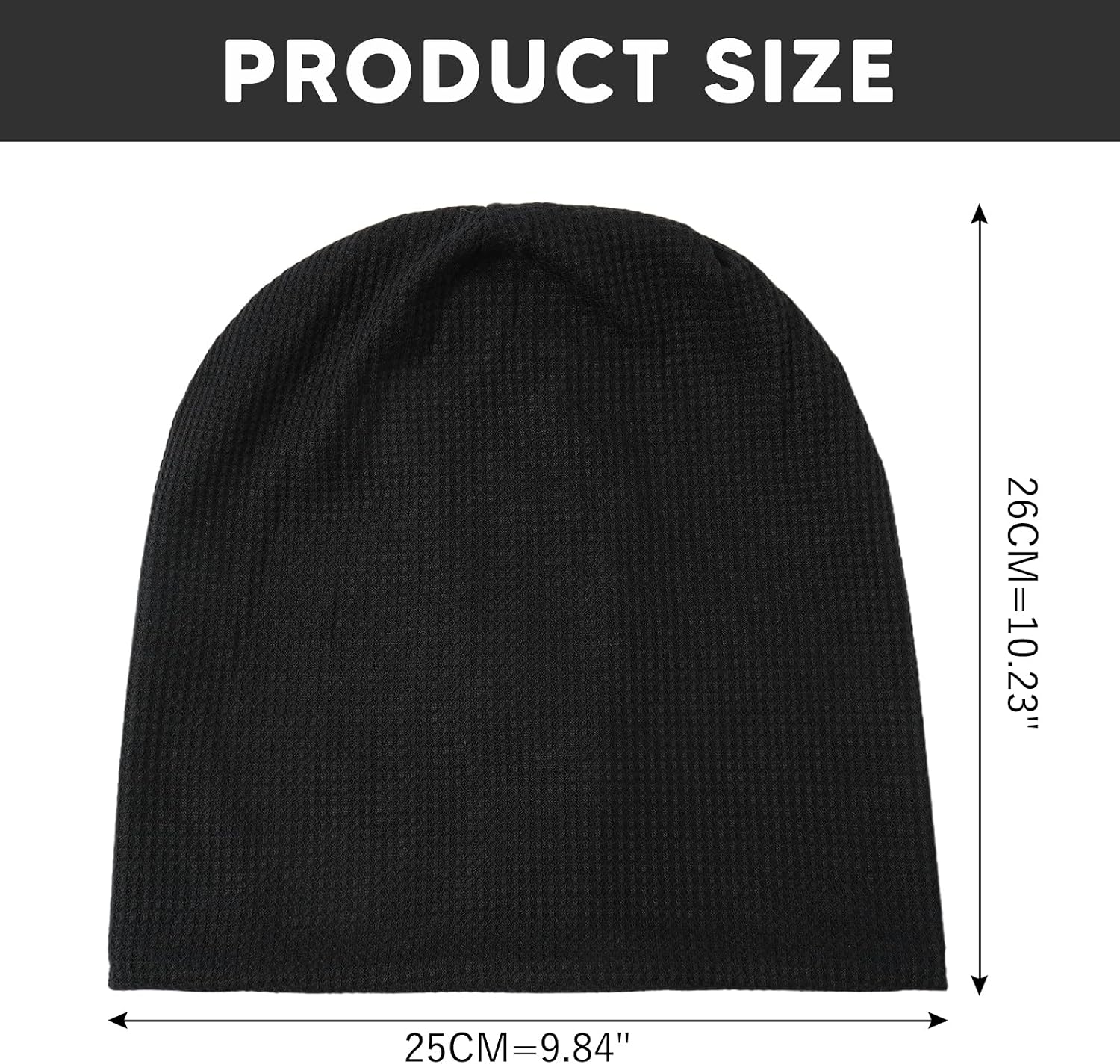 DOCILA Slouchy Beanie for Men Fashion Print Cotton Daily Skull Cap Stretch Soft Stocking Hat for Winter Fall Spring
