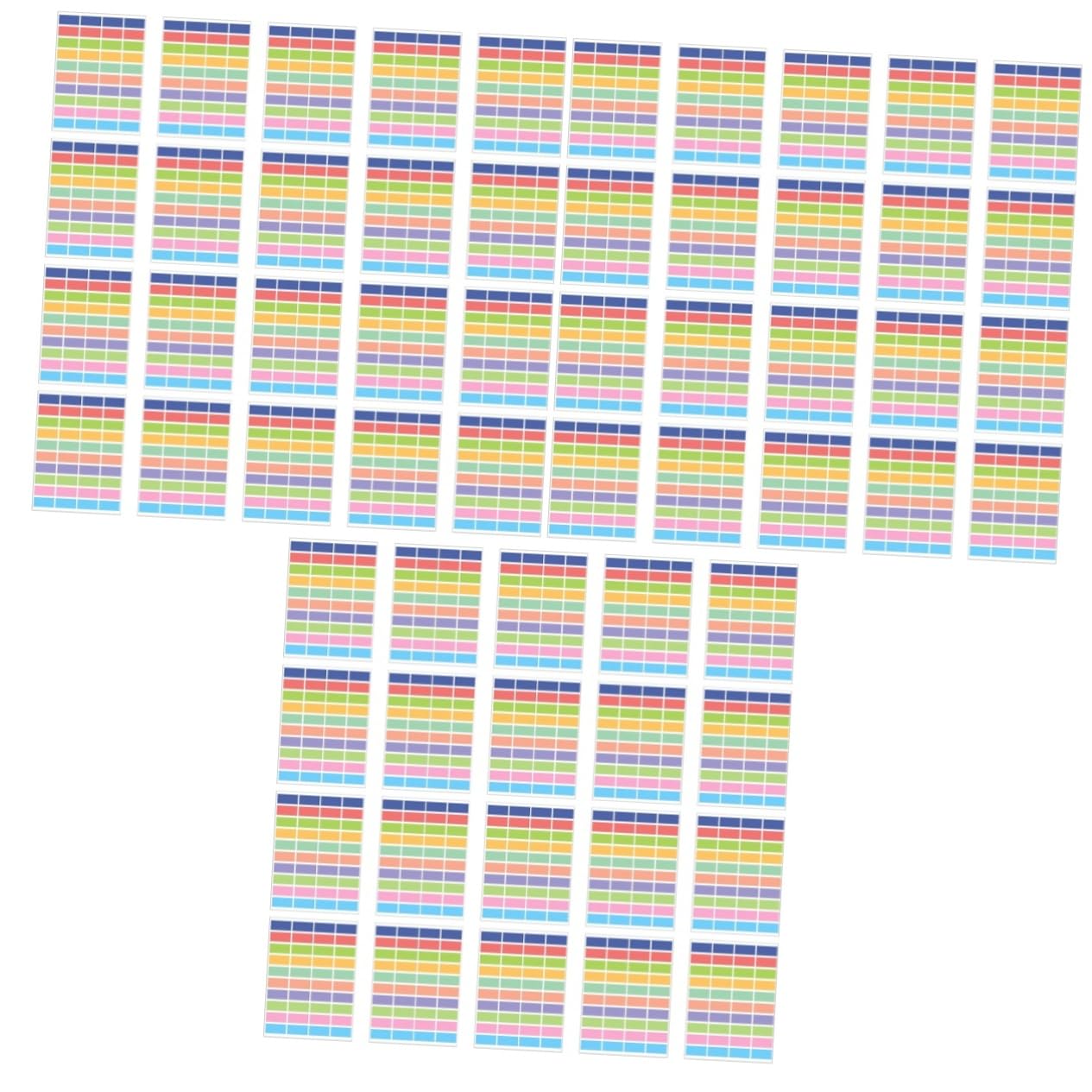 MAGICLULU 60fogli Etichette Adesive Colorate e Rimovibili Per Classificazione Per Casa Ufficio e Scuola Facili Da Applicare e Rimuovere Senza Residui