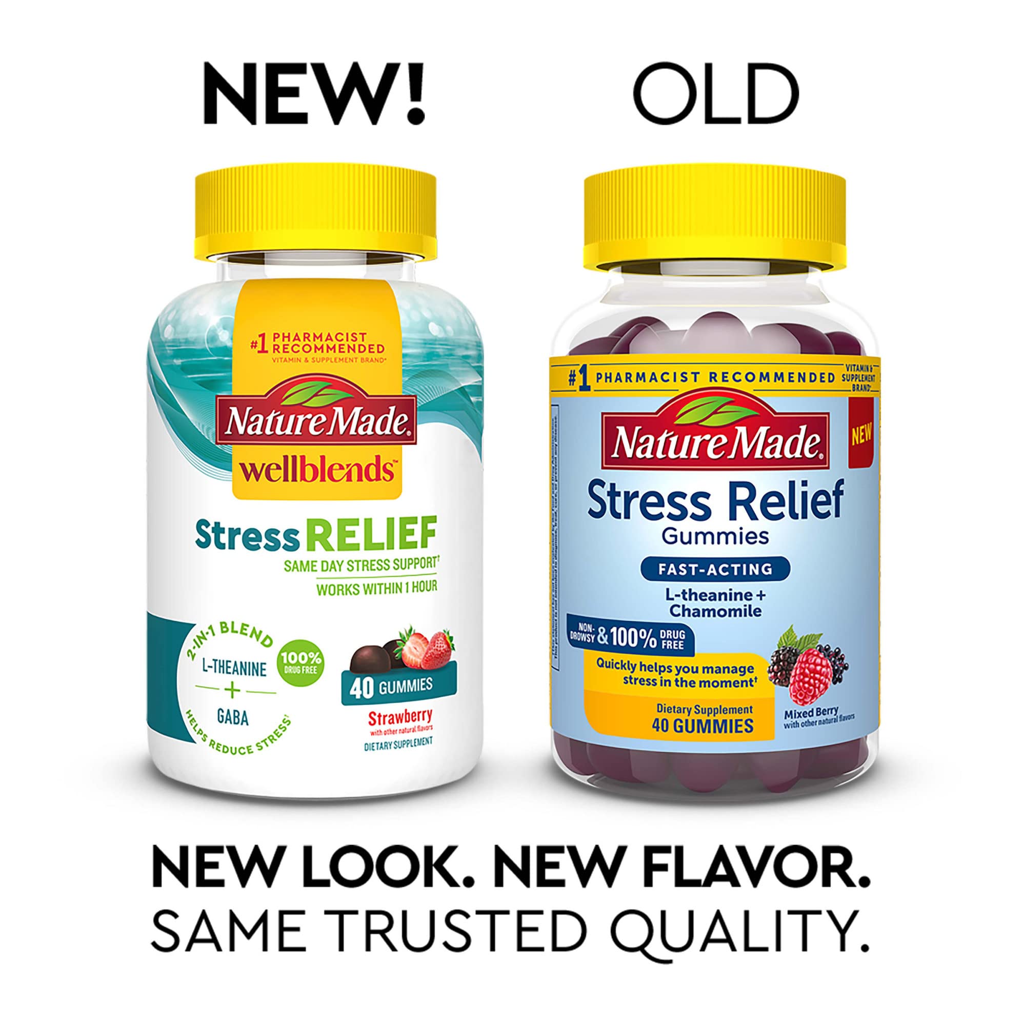 Buy Nature Made Wellblends Stress Relief Gummies, Ltheanine to help