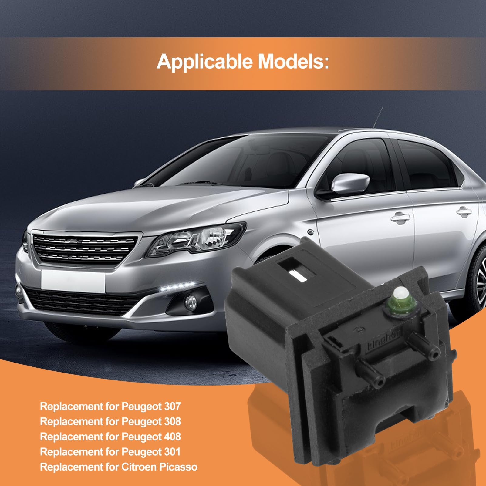 Yctze Interruttore del portellone, interruttore di rilascio del portellone posteriore in ABS 6554V5 sostituzione per Citroen C3 C4 Peugeot 206207