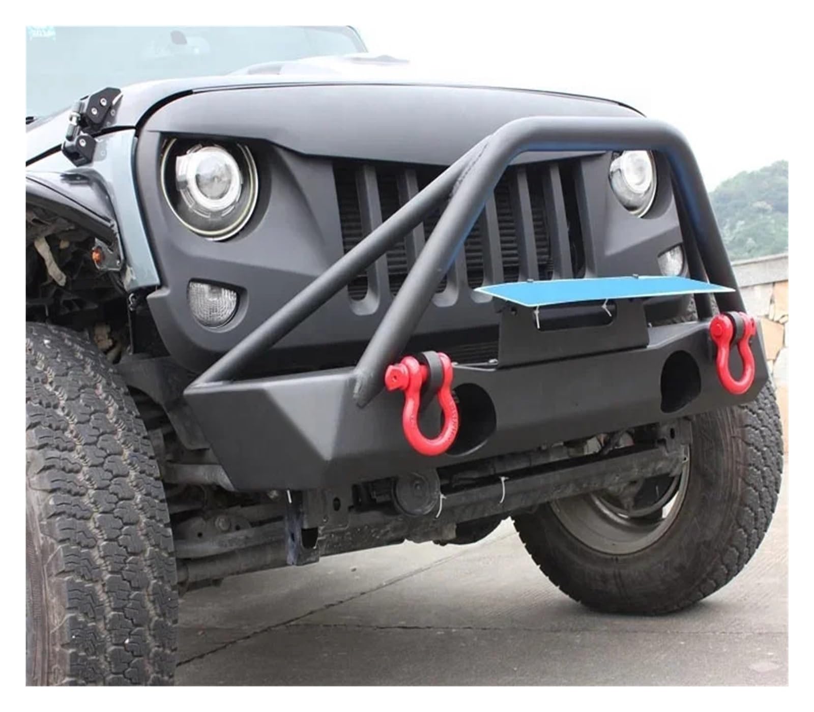 Osłona przedniego zderzaka kompatybilna z Jeep-Wrangler JK samochód rock crawler zderzak akcesoria samochodowe części kompatybilne z tj yj