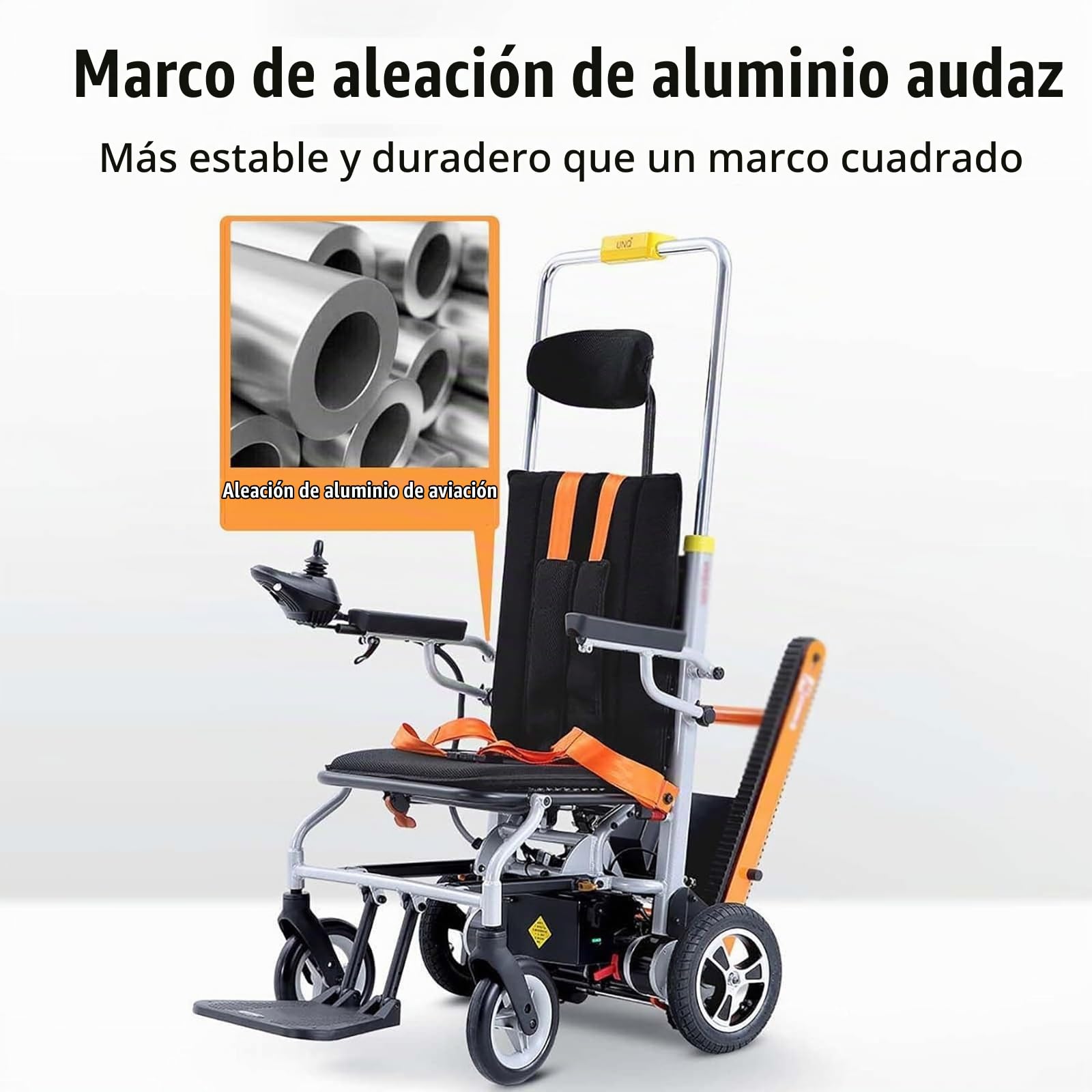 Subidor De Escaleras EléCtrico sobre Orugas, Silla de ruedas eléctrica,Silla subeescaleras para pacientes Silla subeescaleras móvil, estilo oruga/inteligente, con panel de control/para subir/bajar, pa