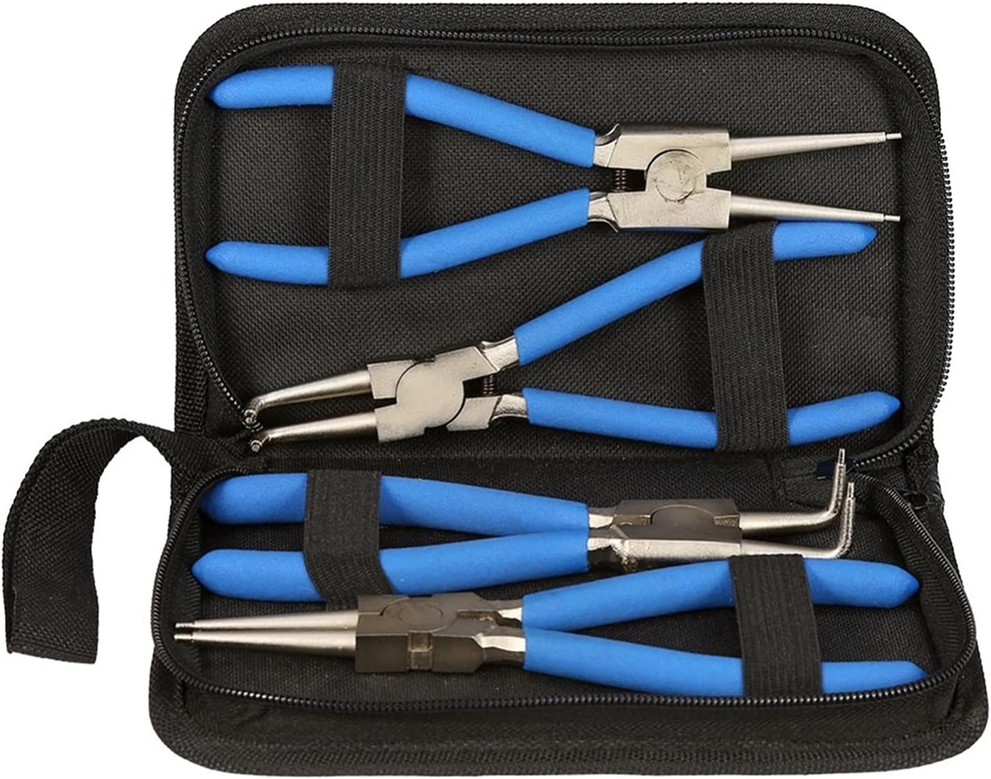 Fishing Pliers Internal Professional Outdoor Simple Bent Circlip Snap Ring Pliers Tools Accessory Kit 7inch 4PCS Fishing Equipment