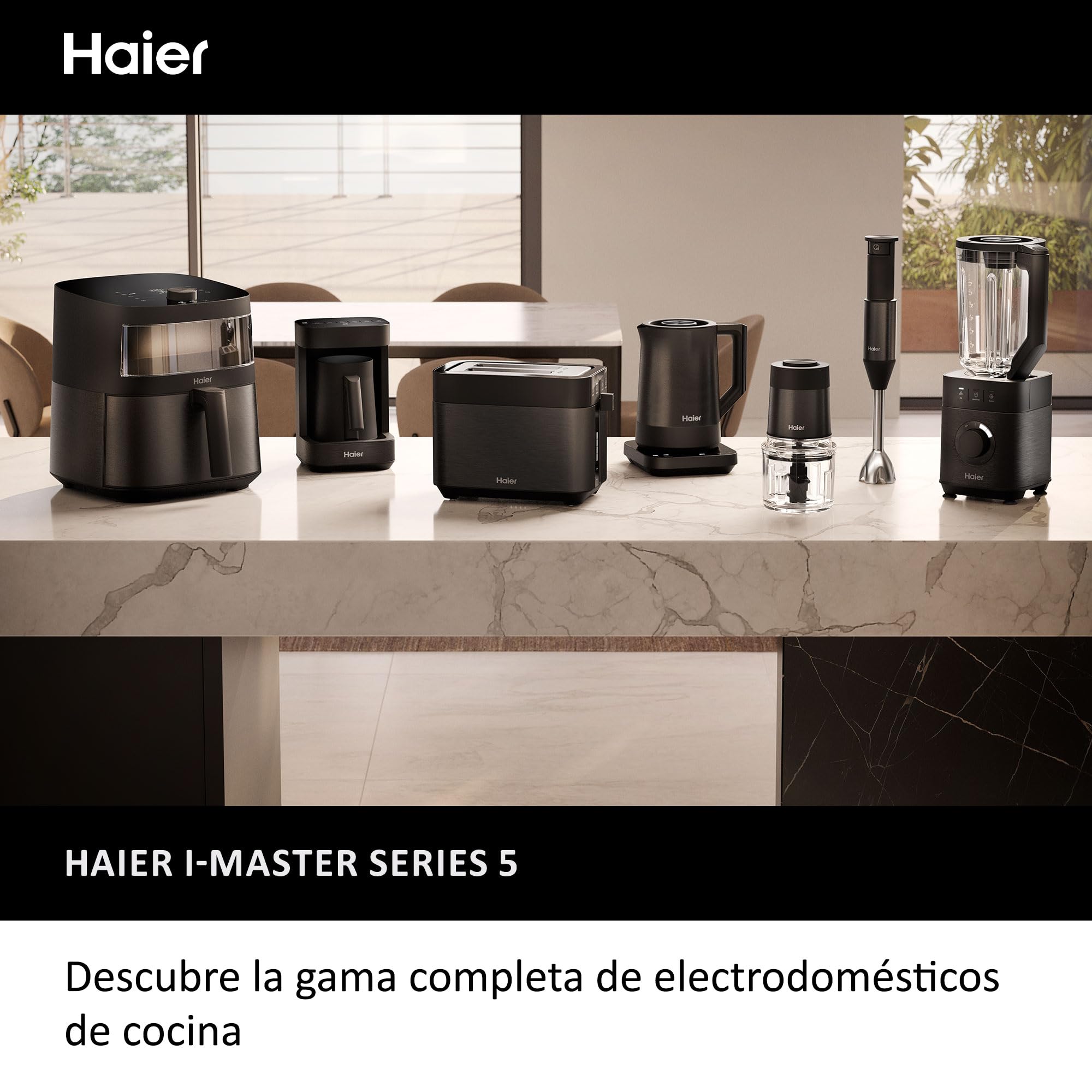 Haier Multi-Bebidas Calientes & Espumador, Programas Múltiples para Café, Chocolate Caliente, Té e Infusiones [I-Master Series 5]