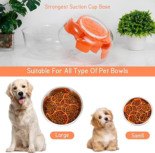 Miniatura 4 de Cuenco para perros de alimentación lenta xuepett súper resistente y cortable, adecuado para perros pequeños y medianos a grandes