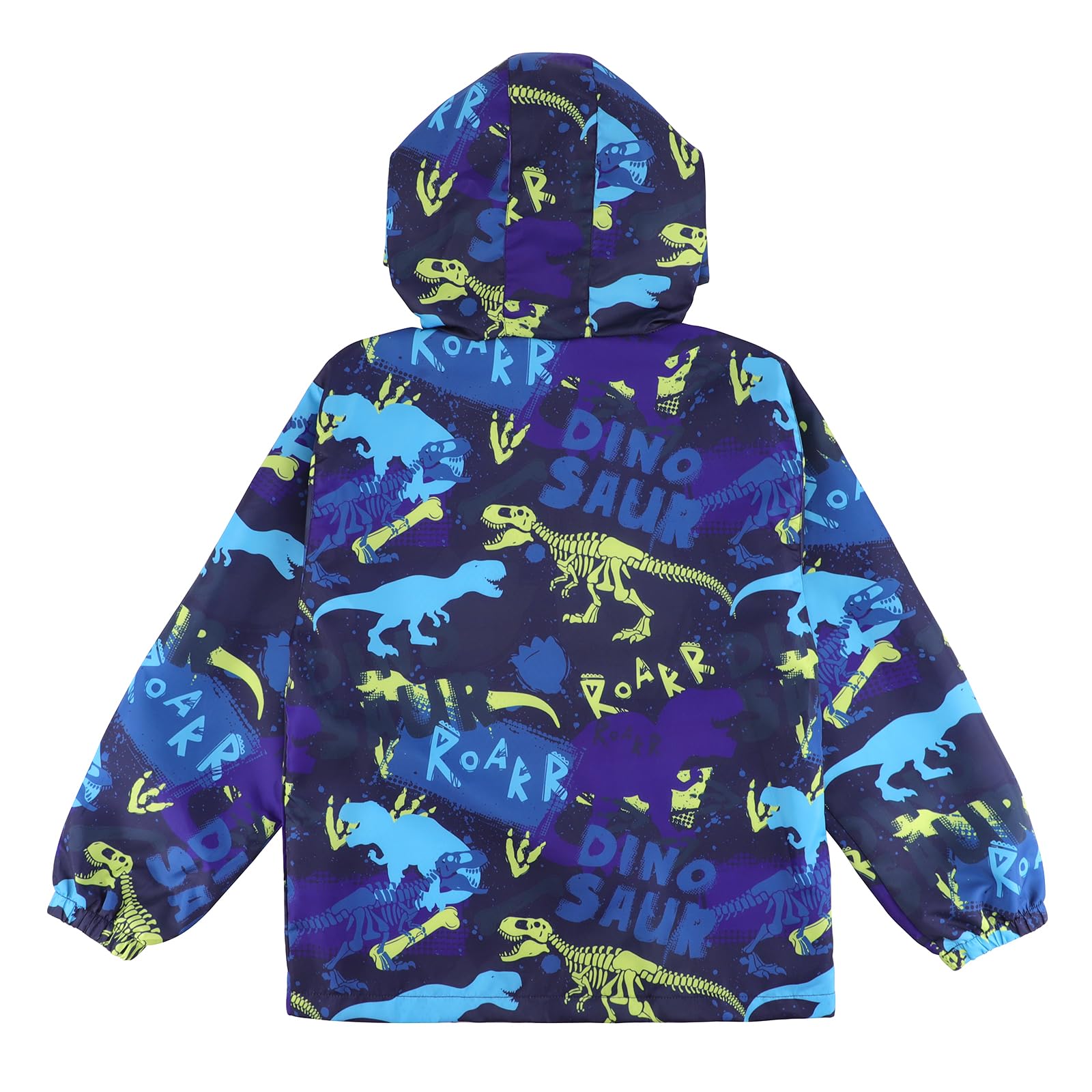 LACOFIA Jungen Wasserdichte Jacke Kinder Wasserabweisend Schule Übergangsjacke mit Kapuze und Gefüttert Leichte Outdoor Regenjacke für Kinder 3~12 Jahre