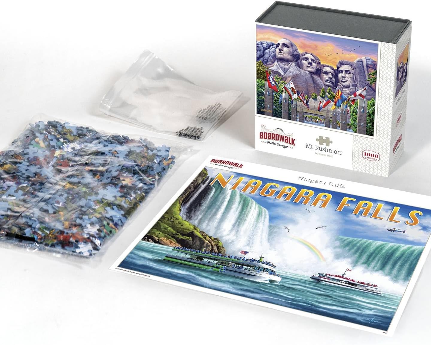 Boardwalk Puzzles Mt. Rushmore, 1000 Piece Jigsaw Puzzle for Adults, Made in USA