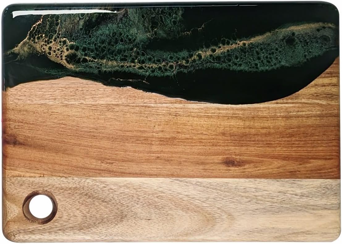 Lynn and Liana Designs Jade Acacia Small Cheese Board, 11-inch Length, Kitchen Accessories