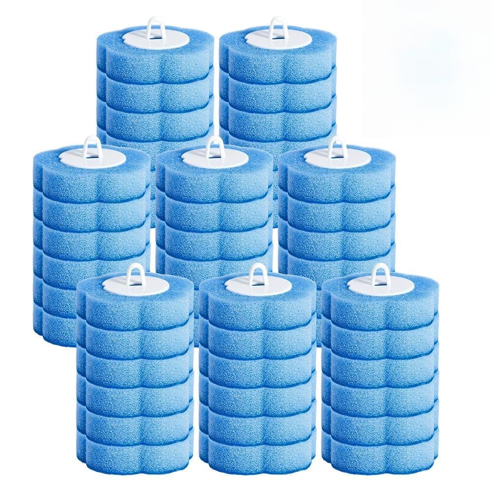 Mbuaopa Blue Product Dimen 48 Pcs Toilet Brush Refills, Toilet Wand Replacement Heads, Toilet Wand Refill Heads, Scented Toilet Wand Refills For Sink Bathtub Wash Basin Mop Pool, Blue