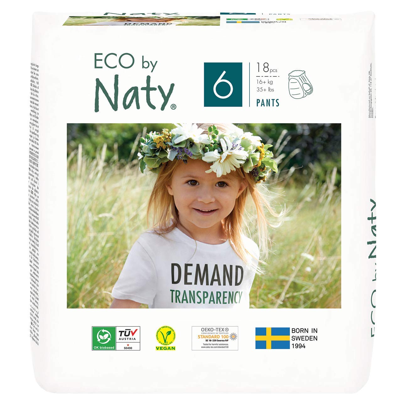 Eco by Naty Nappy Pants Hypoallergenic and ChemicalFree Pants