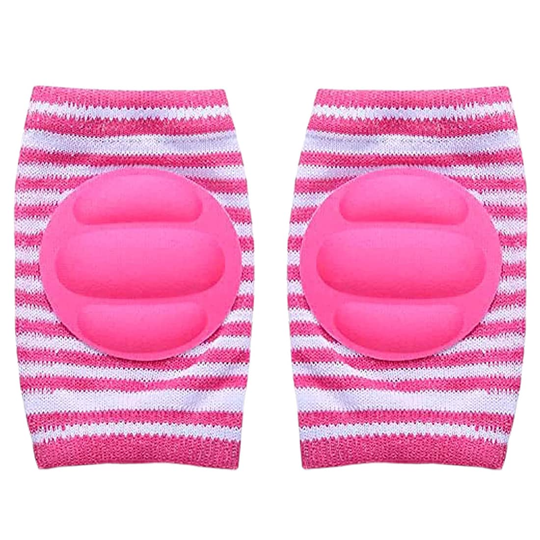 BabyMoon Baby Padded Knee Pads for Crawling, Anti-Slip Stretchable Elastic Cotton Soft Breathable Comfortable Kids Knee Cap Elbow Safety Protector 3