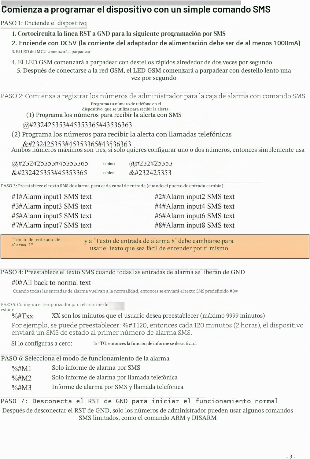 MAGT Alarma Sms Sistema Alarma, inalámbrico Mini Sistema de Alarma de Seguridad for el hogar Inteligente 8 Canales Llamada de Alarma Inteligente por SMS for Seguridad en el hogar