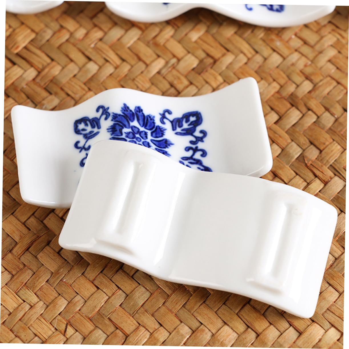 Repose-Baguettes, Supports à Baguettes en céramique Multicolores, pour Table de Restaurant ou de Mariage, Lot de 8, 8 x 3,5 x 1 cm