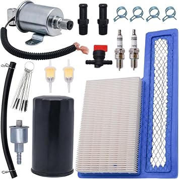 140-3116 Air Filter Tune Up kit with 122-0836 Oil Filter A047N929 Fuel Pump fit for Onan RV QG Generators 5500 7000 HGJAA HGJAB HGJAC with Fuel Pump 149-2620