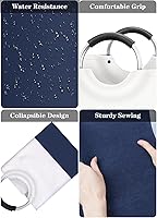 Vista 6 de BlissTotes Laundry Basket, Laundry Hamper, Hampers for Laundry, Clothes Baskets Collapsible With Handles Waterproof For Bathroom Storage College