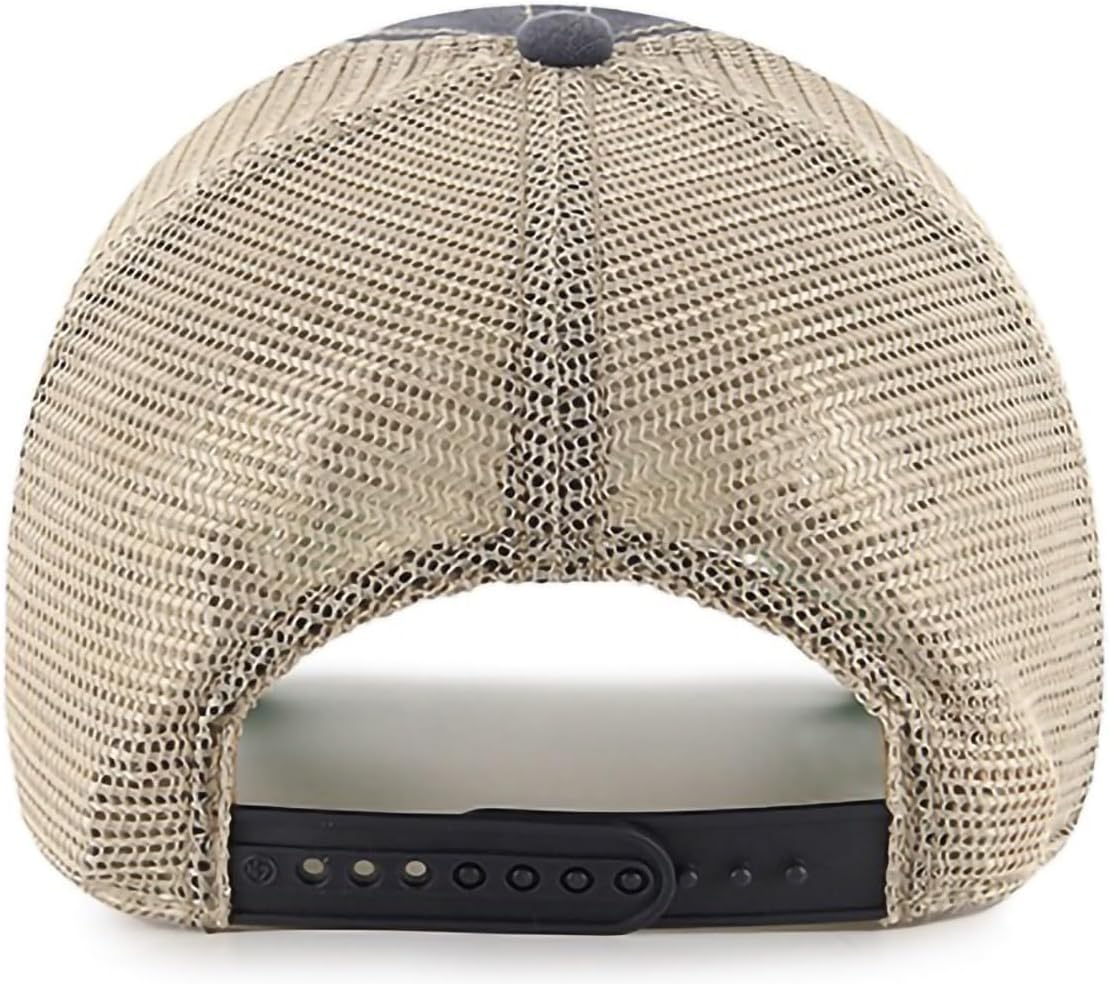 47 MLB Trawler Primary Logo Cooperstown Mesh Trucker Clean Up Adjustable Hat, Adult One Size Fits All