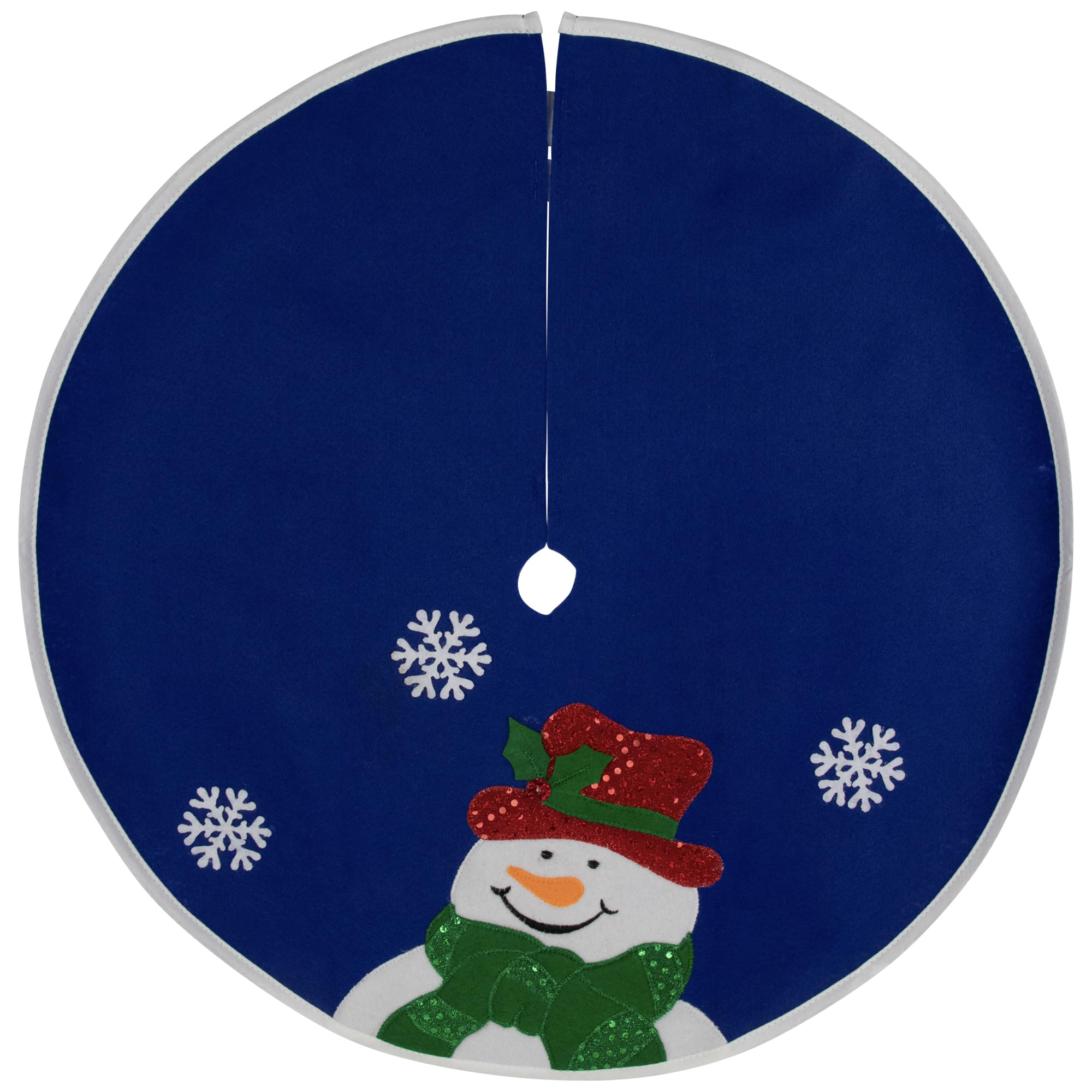 Embroidered Snowman Mini Christmas Tree Skirt - 20