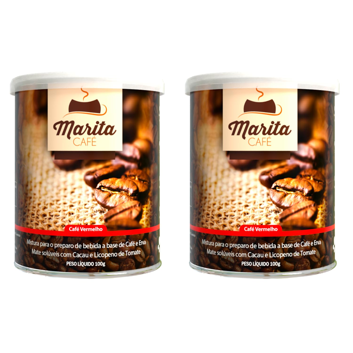Café Marita Rojo, Café Funcional con Efecto Antioxidante, Apoya el Sistema Inmunológico y la Salud Cardiovascular y Circulatoria, 100 g, Hasta 40 Dosis Pack (2, Unidad)