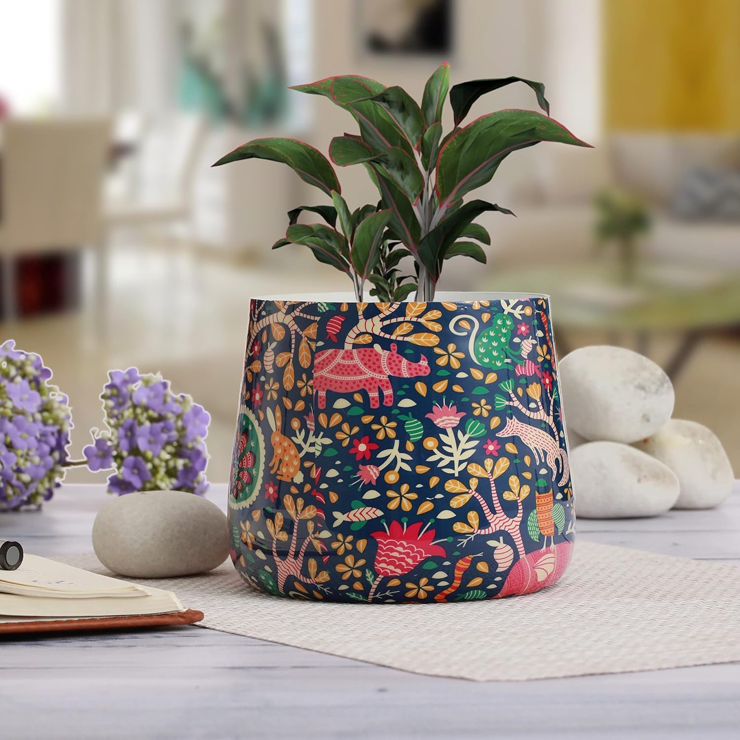 Amazon Bazaar - Meena Planter Pot Home & Decor Planter Indoor Outdoor Plant Pot (Multicolour) (B0D9TVHMQR) Amazon Price History, Amazon Price Tracker