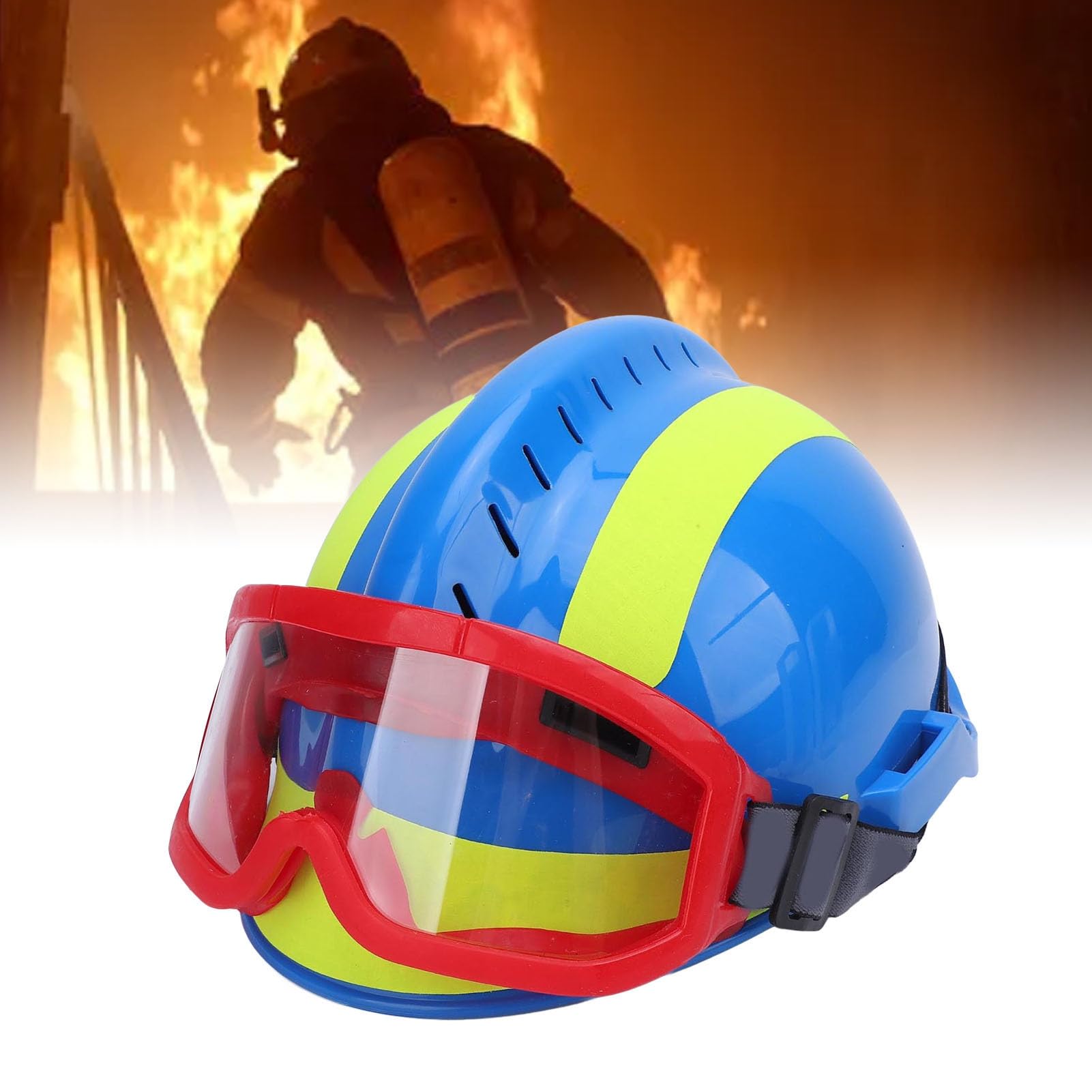 Annadue Casque de Sauvetage avec Lampe, Ventilé à Fentes en PC, pour
