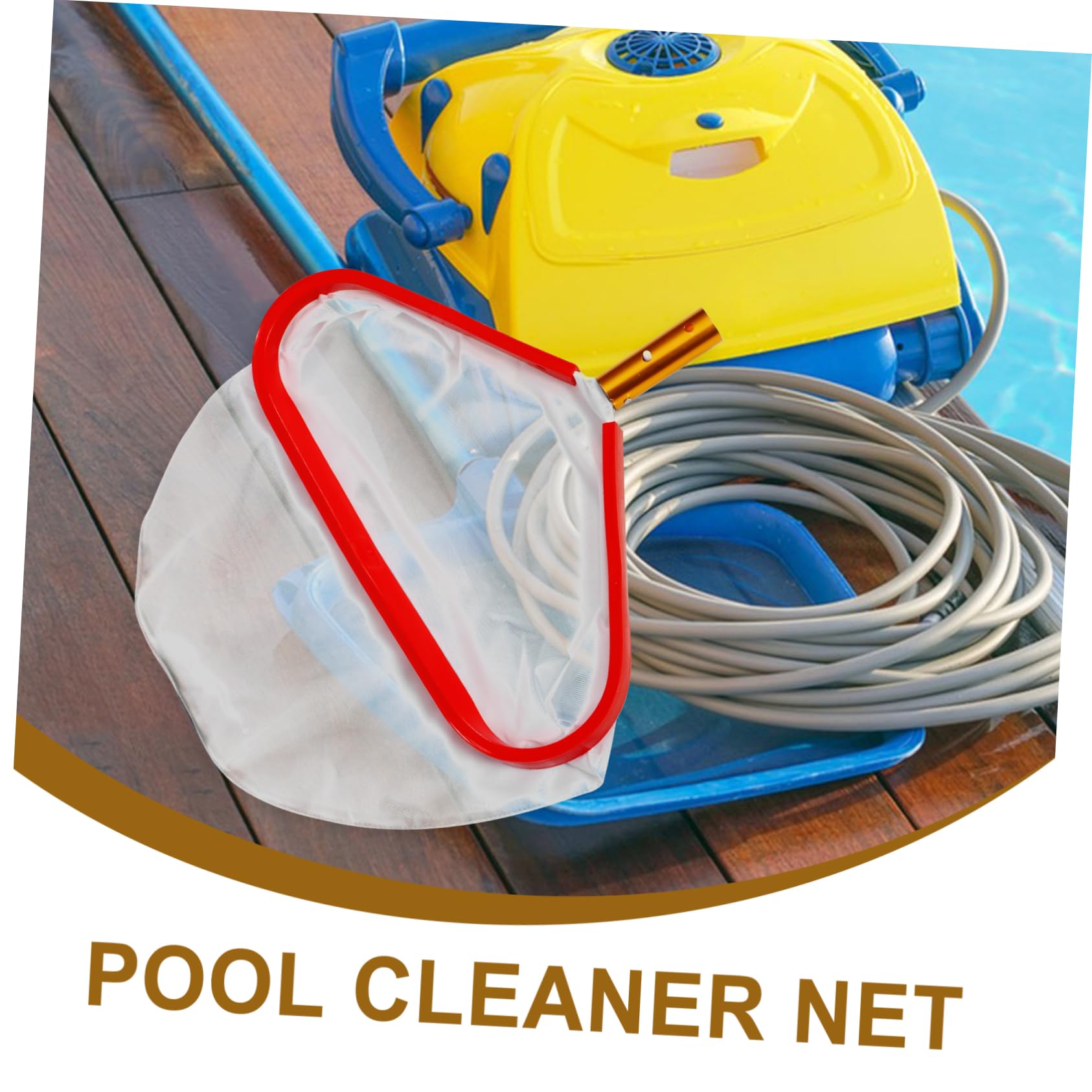 Happyyami Red De Recogehojas para Piscina Limpieza De Estanques Ligero y Duradera