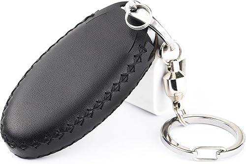 Miniatura 6 de Cadtealir Funda de piel italiana para llavero compatible con Nissan 350Z 370Z Ltima Maxima Rogue Armada Titan Versa