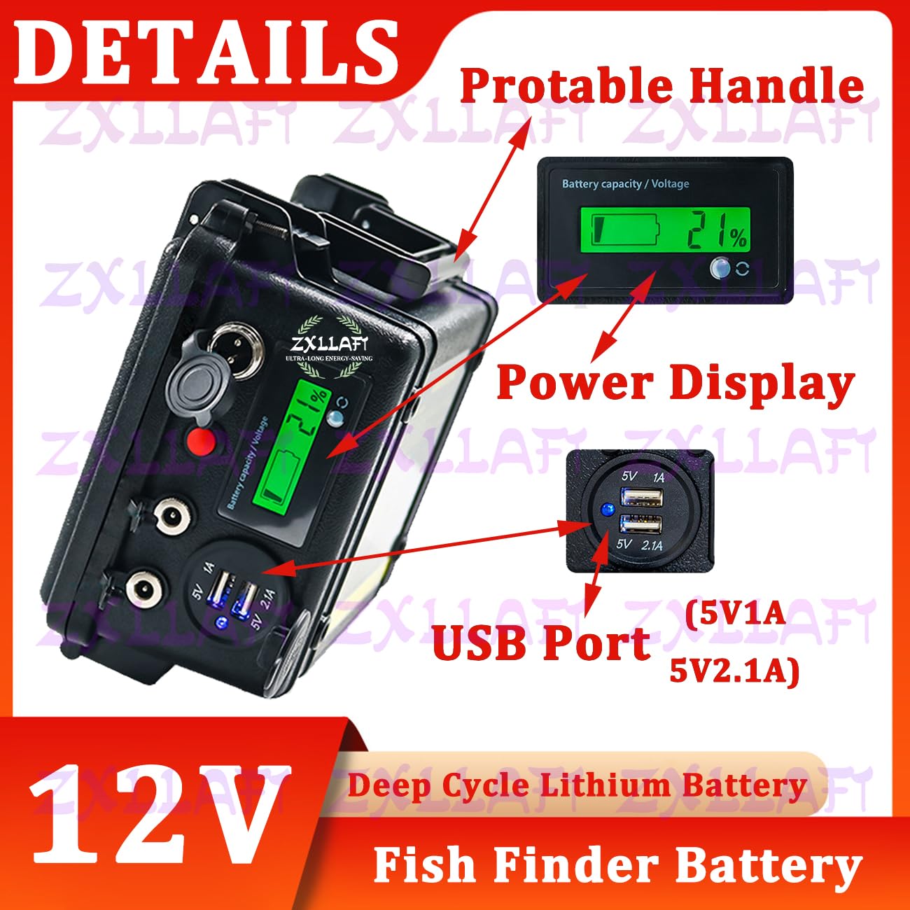 Batería Litio 12 V 20 Ah 30 Ah Batería Ciclo Profundo