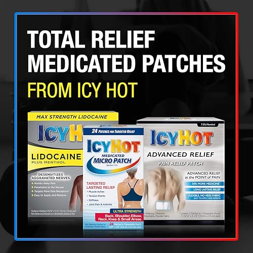 Miniatura 7 de Icy Hot Parche original para aliviar el dolor grande 5 unidades