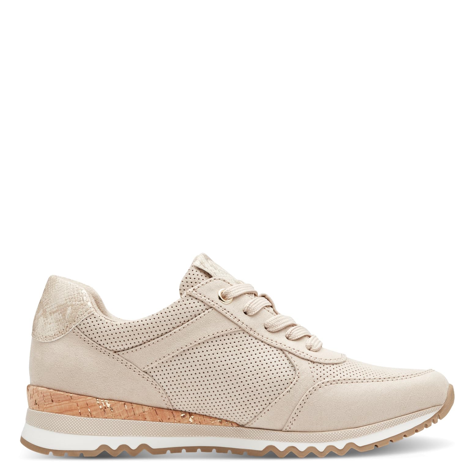 MARCO TOZZI Damen Sneaker flach Freizeit, Beige (Dune Comb), 39 EU – Ansicht 4