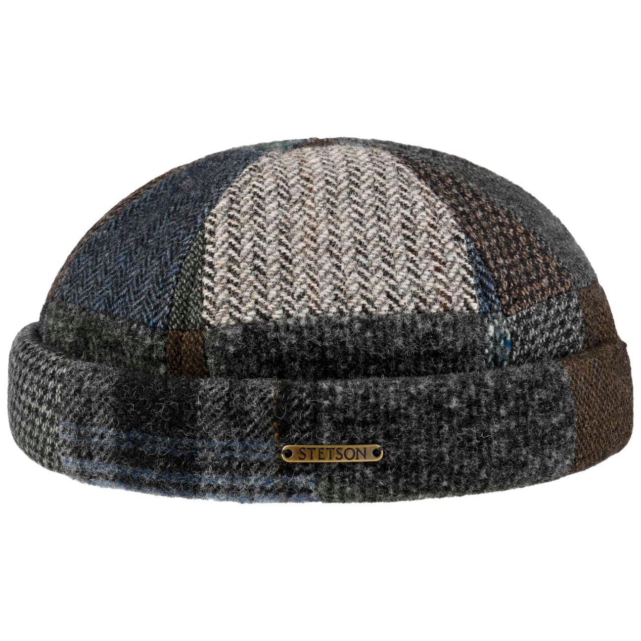 Stetson Viscott Berretto Docker Patchwork Prodotto in UE Uomo Autunno Inverno