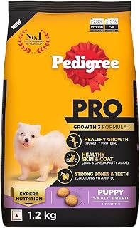 Pedigree PRO Puppy Small Breed, 1.2 kg Dry Dog Food, Vet Trusted Brand, Expert Nutrition, Quality Protein, 33% More Nutrie... Price In India