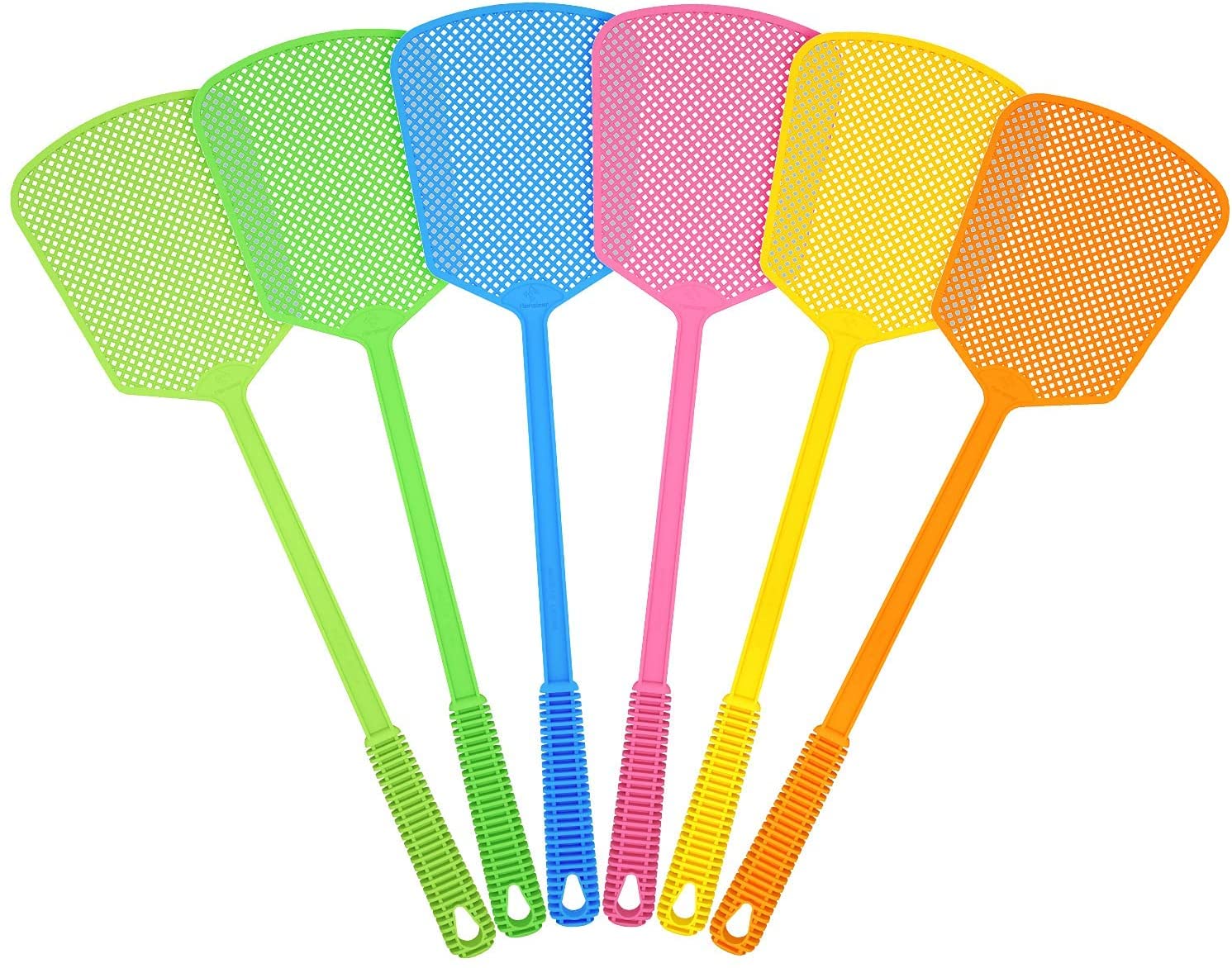 Fly Swatters Heavy Duty, Multi Pack Matamoscas, Jumbo Long Handle Fly Swat Shatter, Large Bug Swatters That Work for Indoor and Outdoor