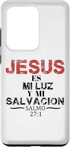 Funda para Galaxy S20 Ultra Salmo Jesús Es Mi Luz Biblia Cristiana