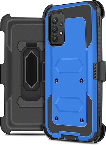 Compatible con Samsung Galaxy A32 5G (SM-A326) 5G, a prueba de golpes, protección de cuerpo completo, con protector de pantalla integrado, clip